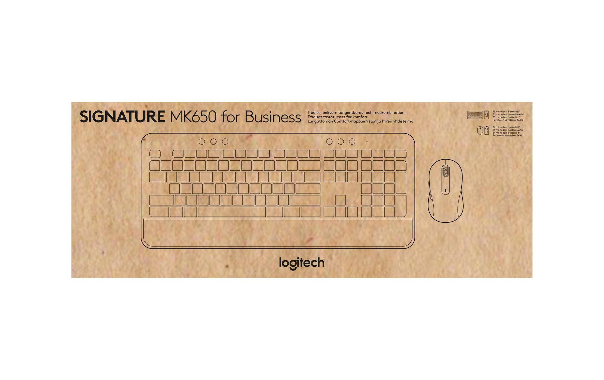 Logitech MK650 für Business – Tastatur, CH-Layout (DE-CH), Weiss