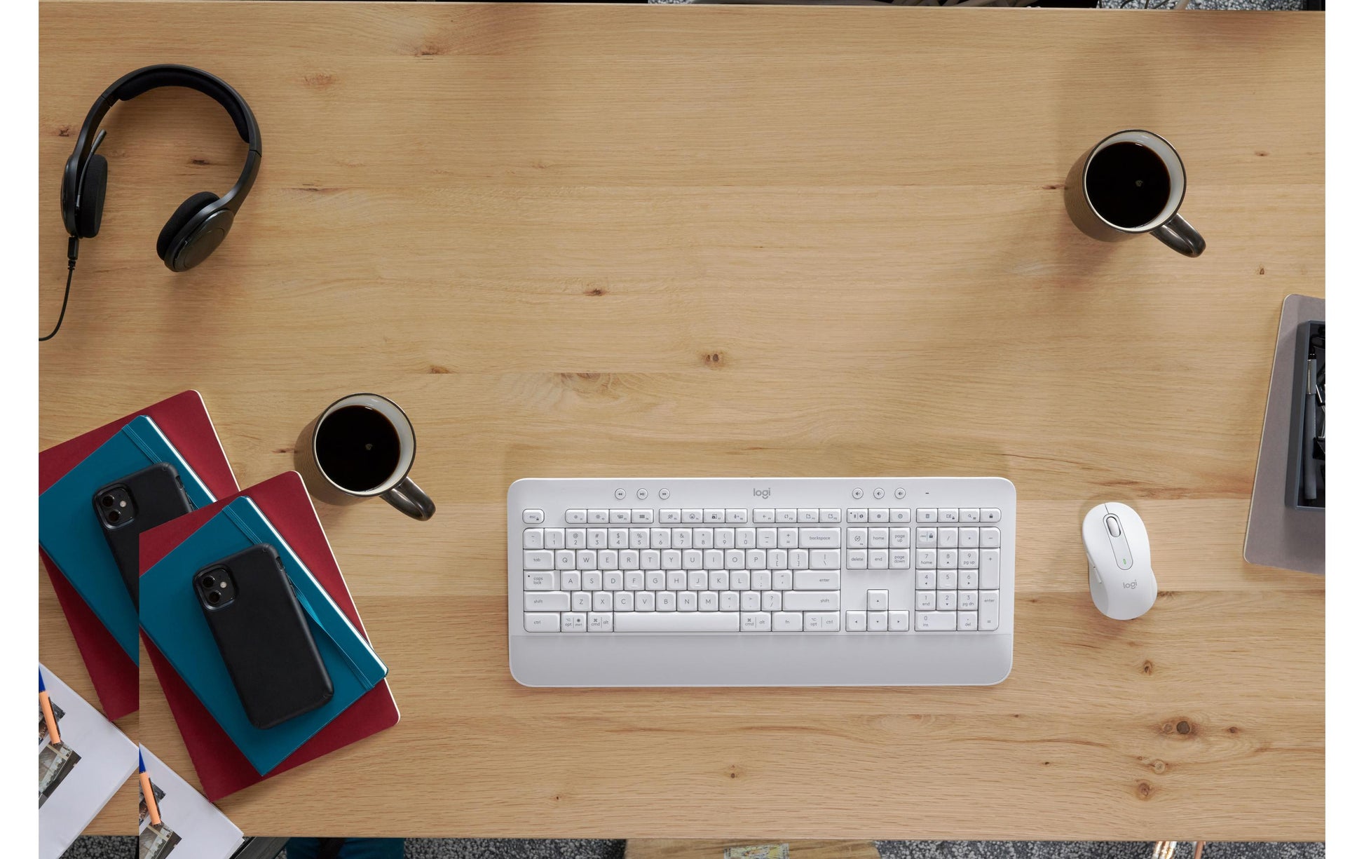 Logitech MK650 für Business – Tastatur, CH-Layout (DE-CH), Weiss