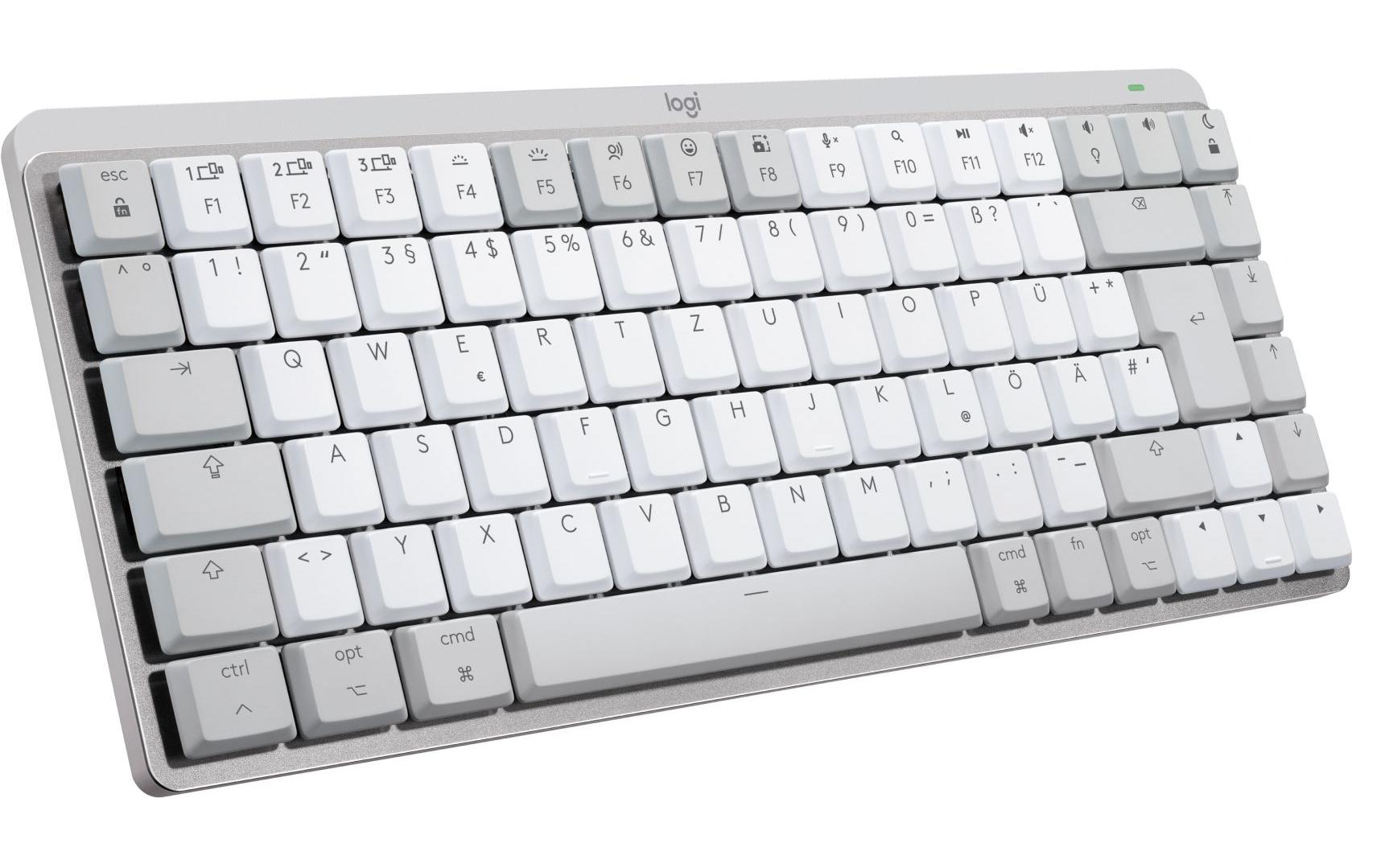 Logitech MX Mechanical Mini – Tastatur, kabellos (Bluetooth/2,4 GHz), CH-Layout (DE-CH), TKL – für macOS