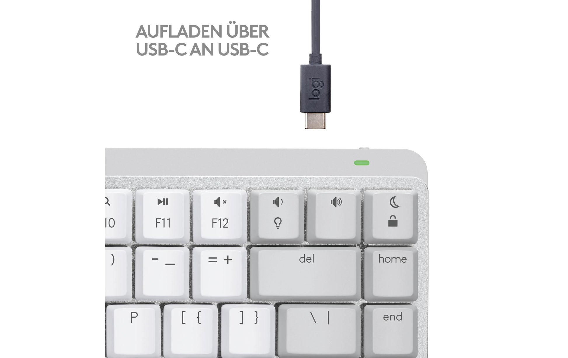Logitech MX Mechanical Mini – Tastatur, kabellos (Bluetooth/2,4 GHz), CH-Layout (DE-CH), TKL – für macOS