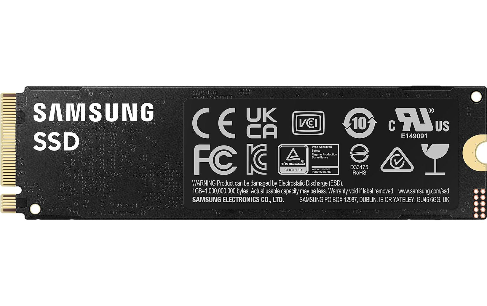 Samsung 990 PRO – 2 TB M.2 2280 NVMe PCIe 4.0 x4, 7'450/6'900 MB/s – für PC