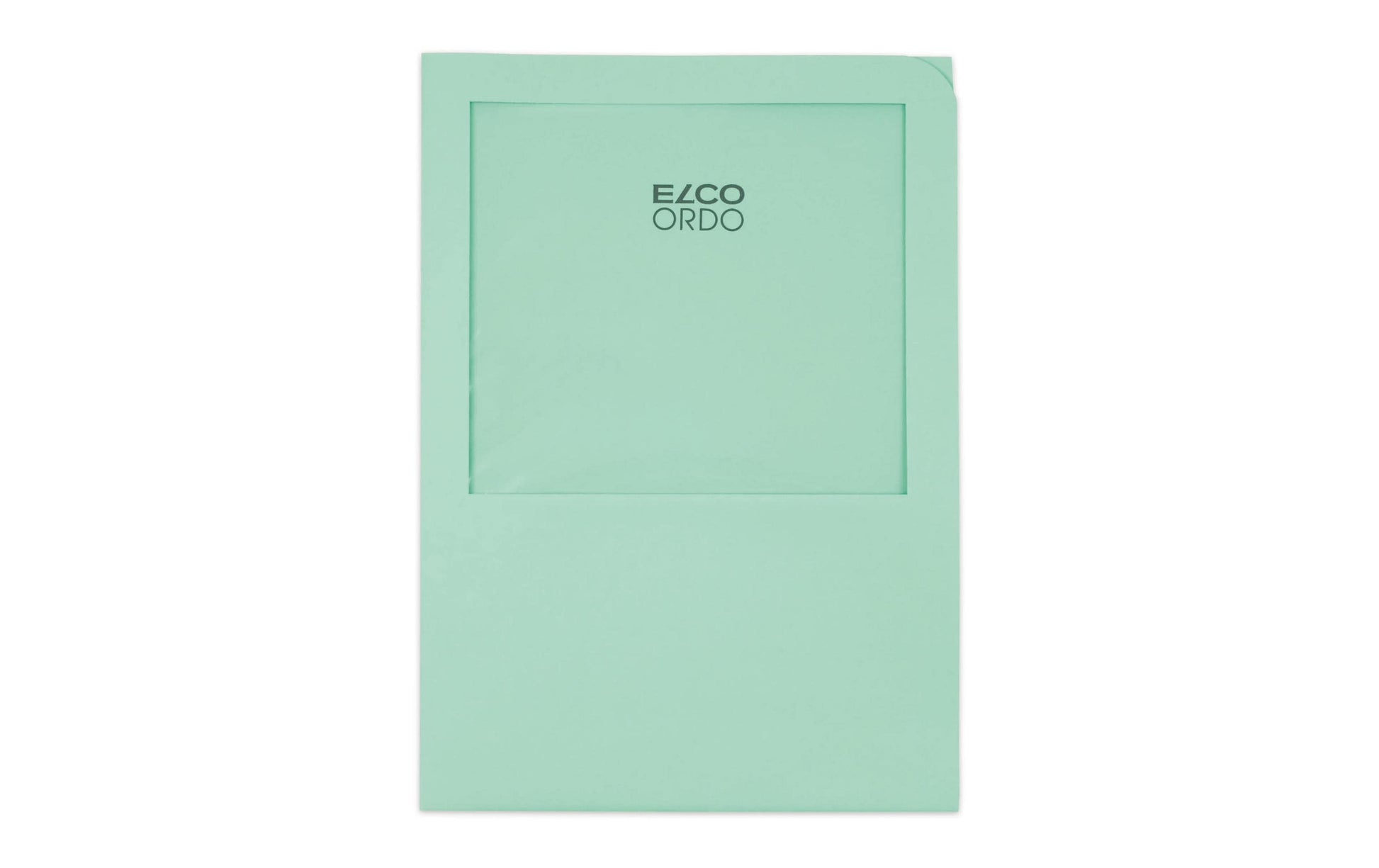 Elco Ordo Transport Sichtmappe A4 – Grasgrün, Papier, Fronttasche, 100er-Pack