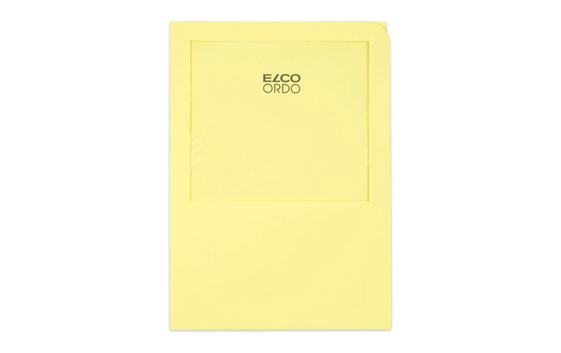 Elco Sichtmappe A4 – Gelb, Papier, Sichtfenster, 100er-Pack