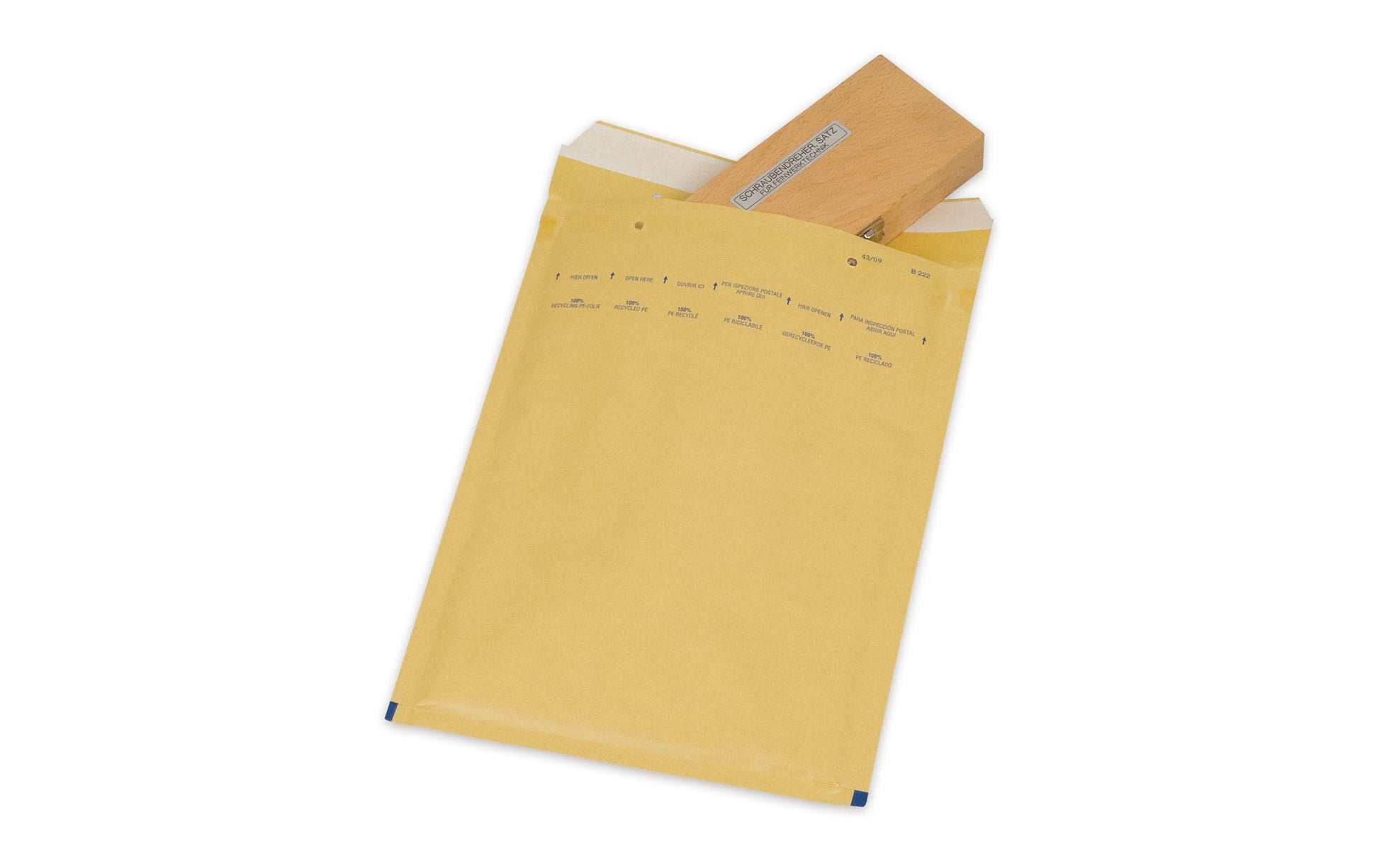 Elco Safepost Luftpolstertasche – 200 × 275 mm, selbstklebend, braun – 4 Stk.