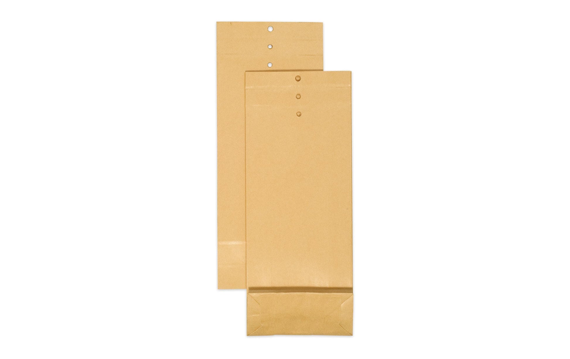 Elco Mustertüte (Klotzboden) – 110 × 275 × 50 mm, Lochung, Braun – 200 Stück