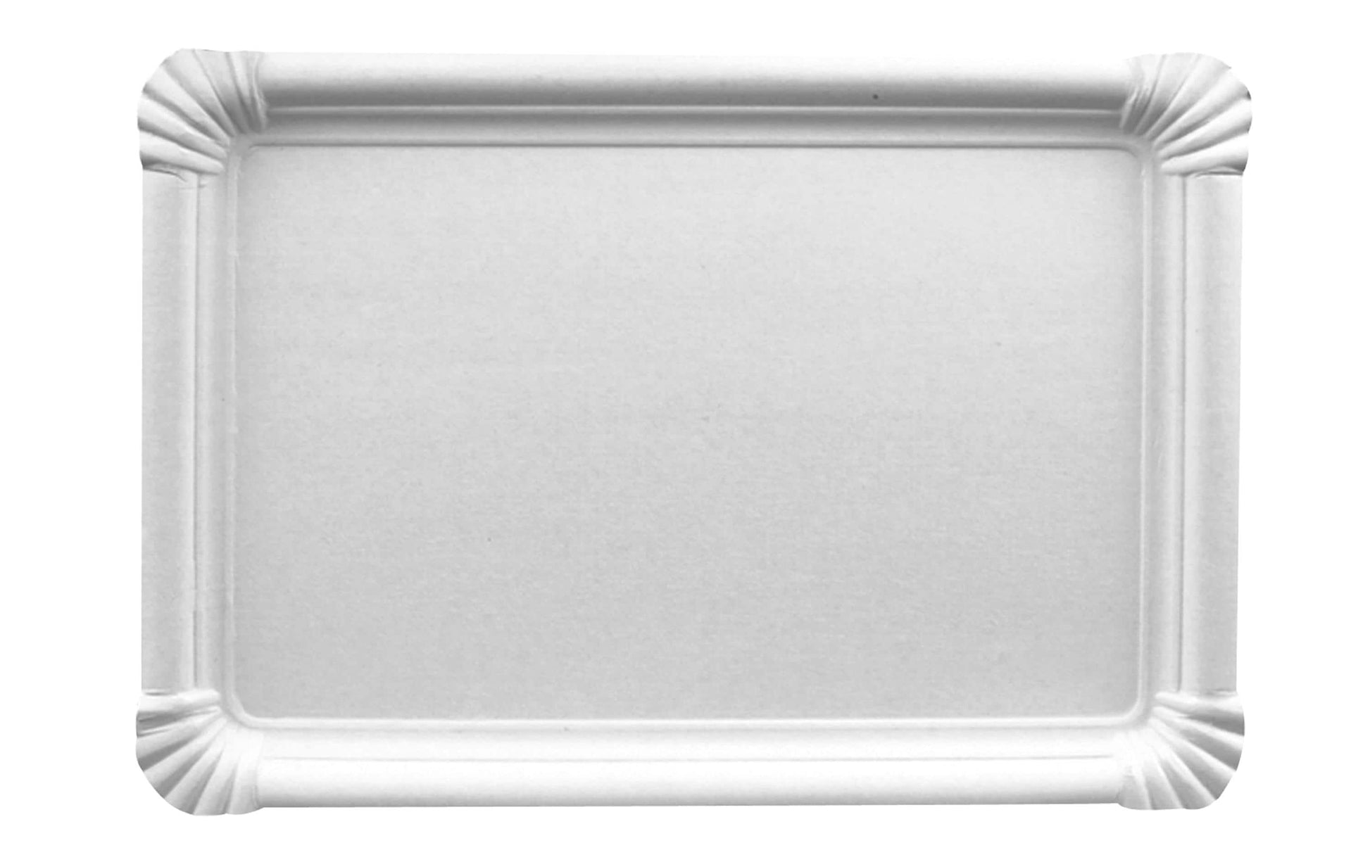 Papstar Teller, Papier/Karton, rechteckig – 16,5 × 23 cm, weiss – FSC – 250 Stk.