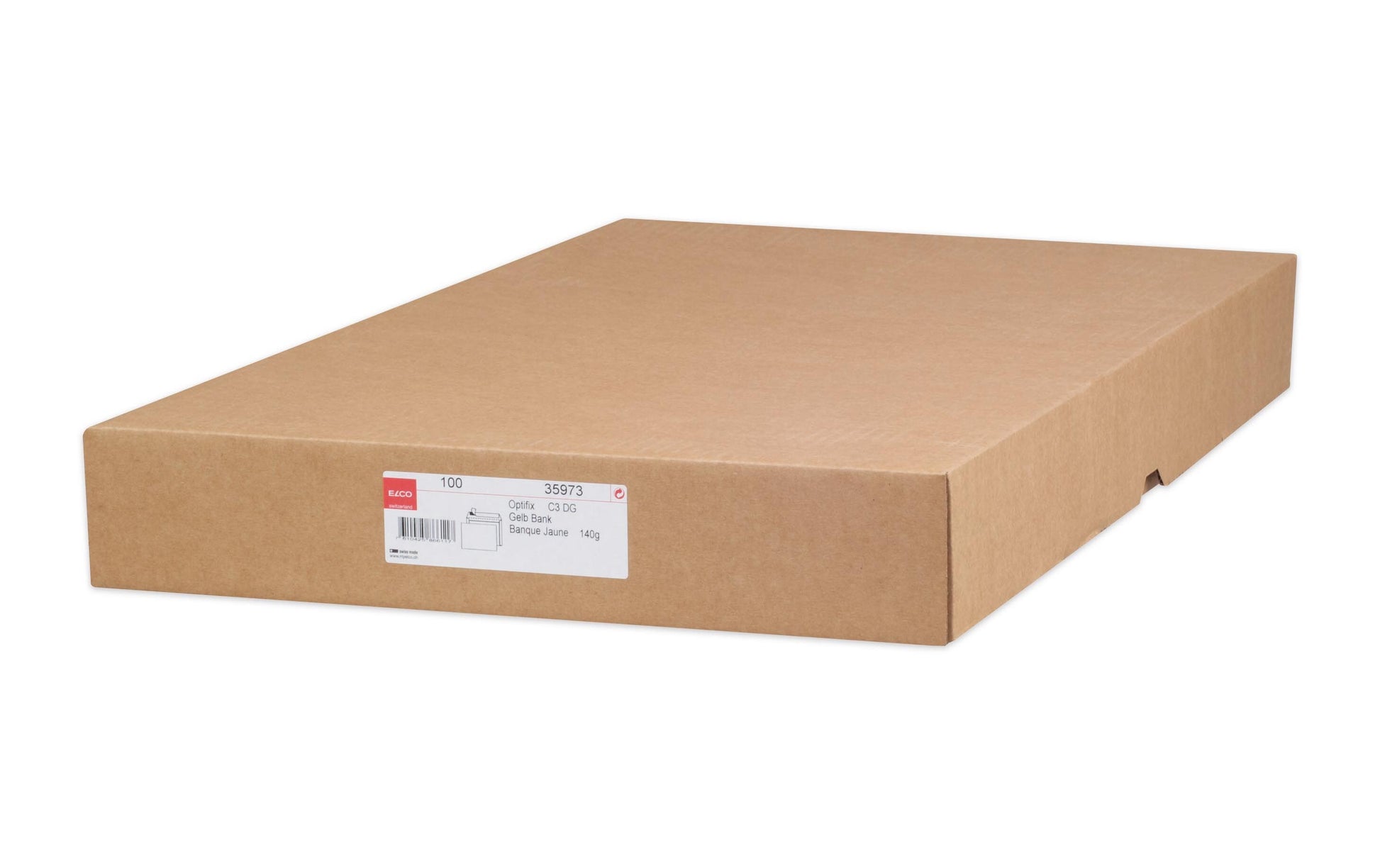 Elco Couvert C3, ohne Fenster, selbstklebend, gelb, 140 g/m² – 100 Stk.