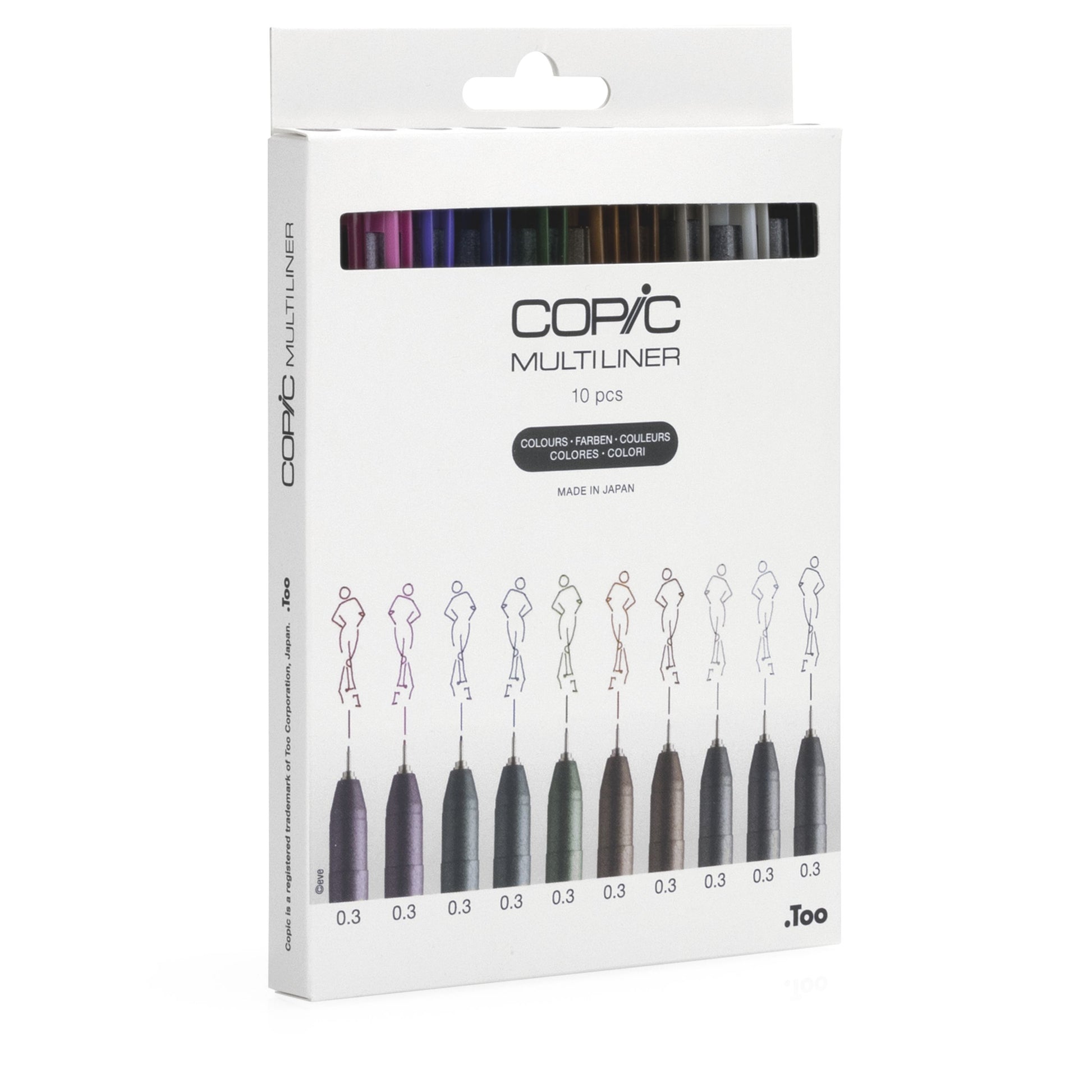 Copic Multiliner 0,3 mm Mehrfarbig – pigmentbasiert, wasser- und alkoholbeständig