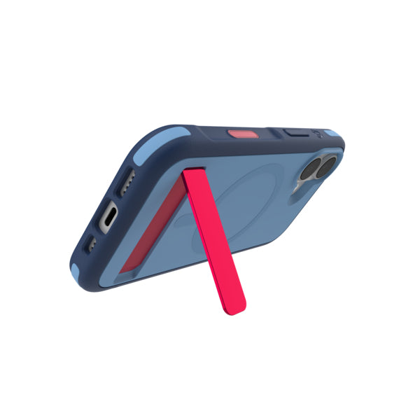 ZAGG Sedona Snap Backcover – für Apple iPhone 17 – MagSafe, mit Ständer, Graphen, Blau, bis 4 m Sturzsicher