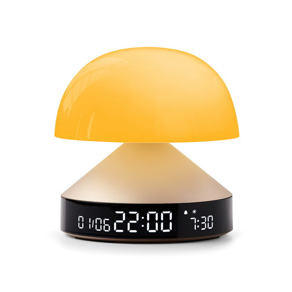 LEXON Lichtwecker Mina Sunrise LR153MD – digital – gold, Wecktöne, Schlummerfunktion