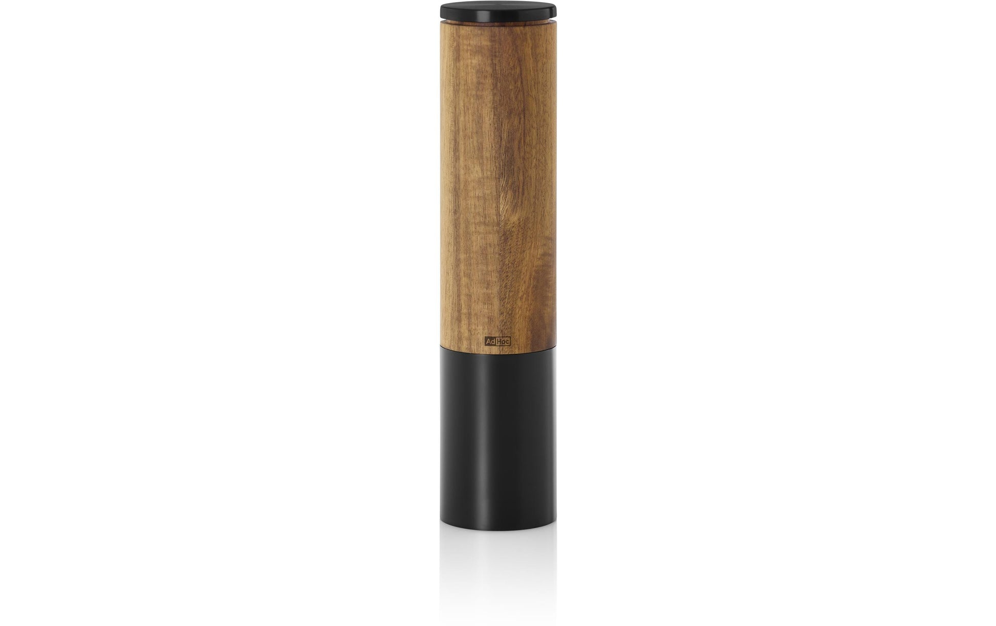 AdHoc Salz-/Pfeffermühle Ø 5,1 × 22 cm, Edelstahl/Akazie, Schwarz/Holz