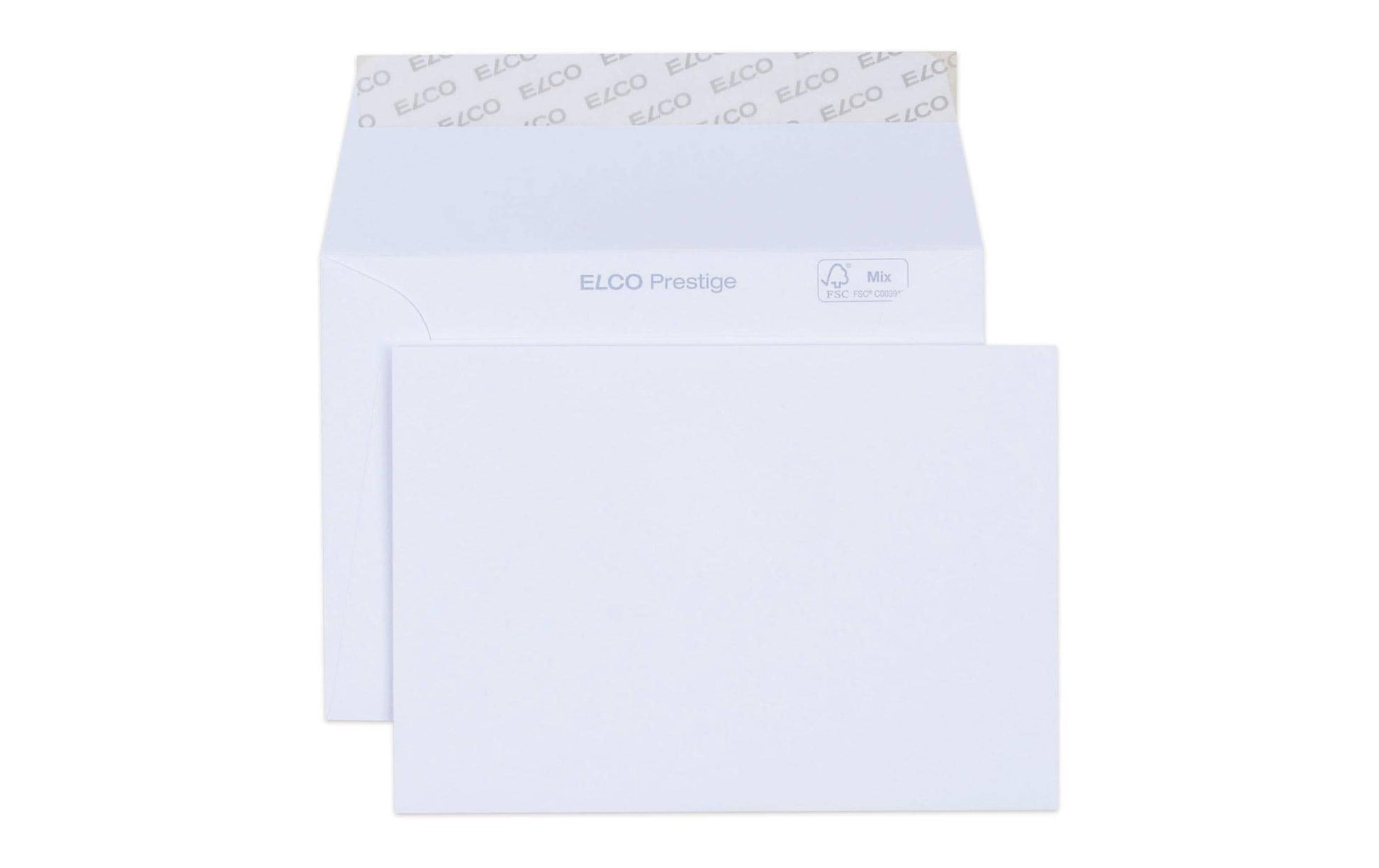 Elco Couvert C6, ohne Fenster, selbstklebend, weiss, 120 g/m² – 25 Stk.