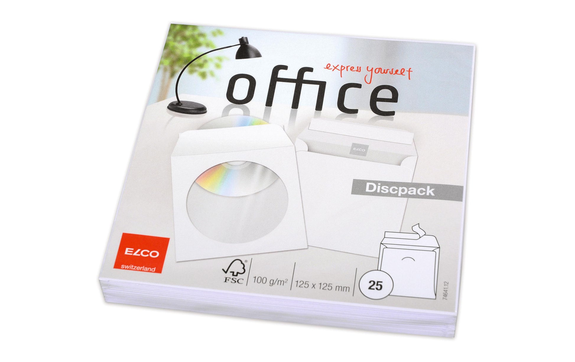 Elco Discpack – 1 Disk, FSC-Papier, 125 × 125 mm, 25er Pack