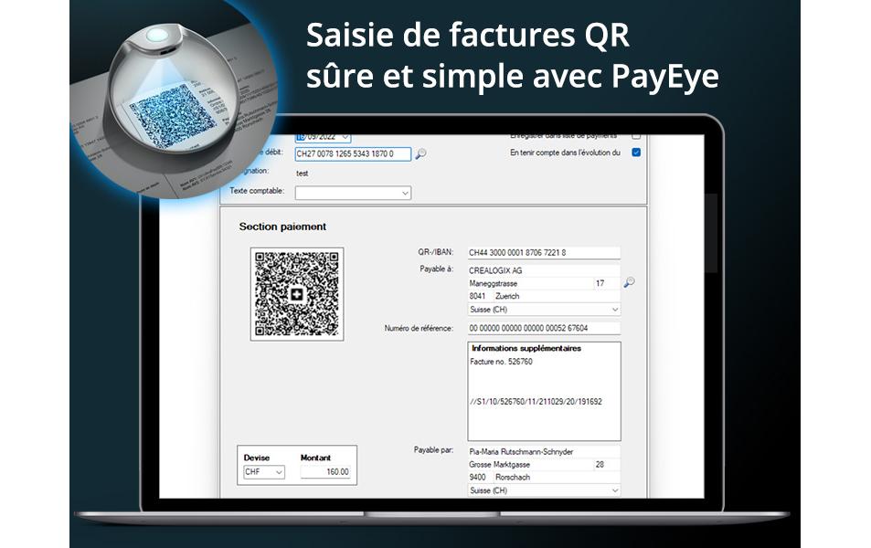 Crealogix PayEye – Barcodeleser – USB – Dokumentenerfassung
