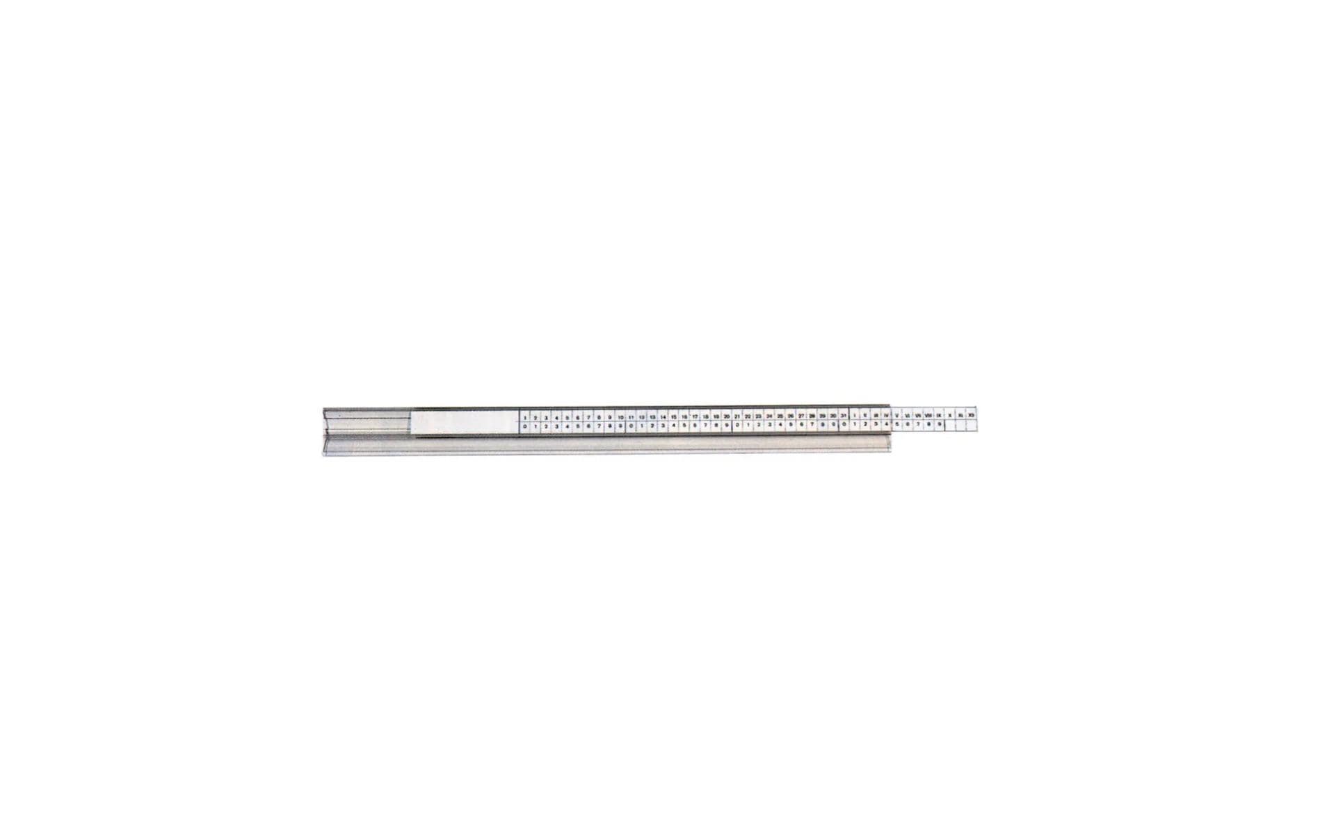 Biella Organisationsleiste 32×3 cm, PVC, farblos – Pack 50