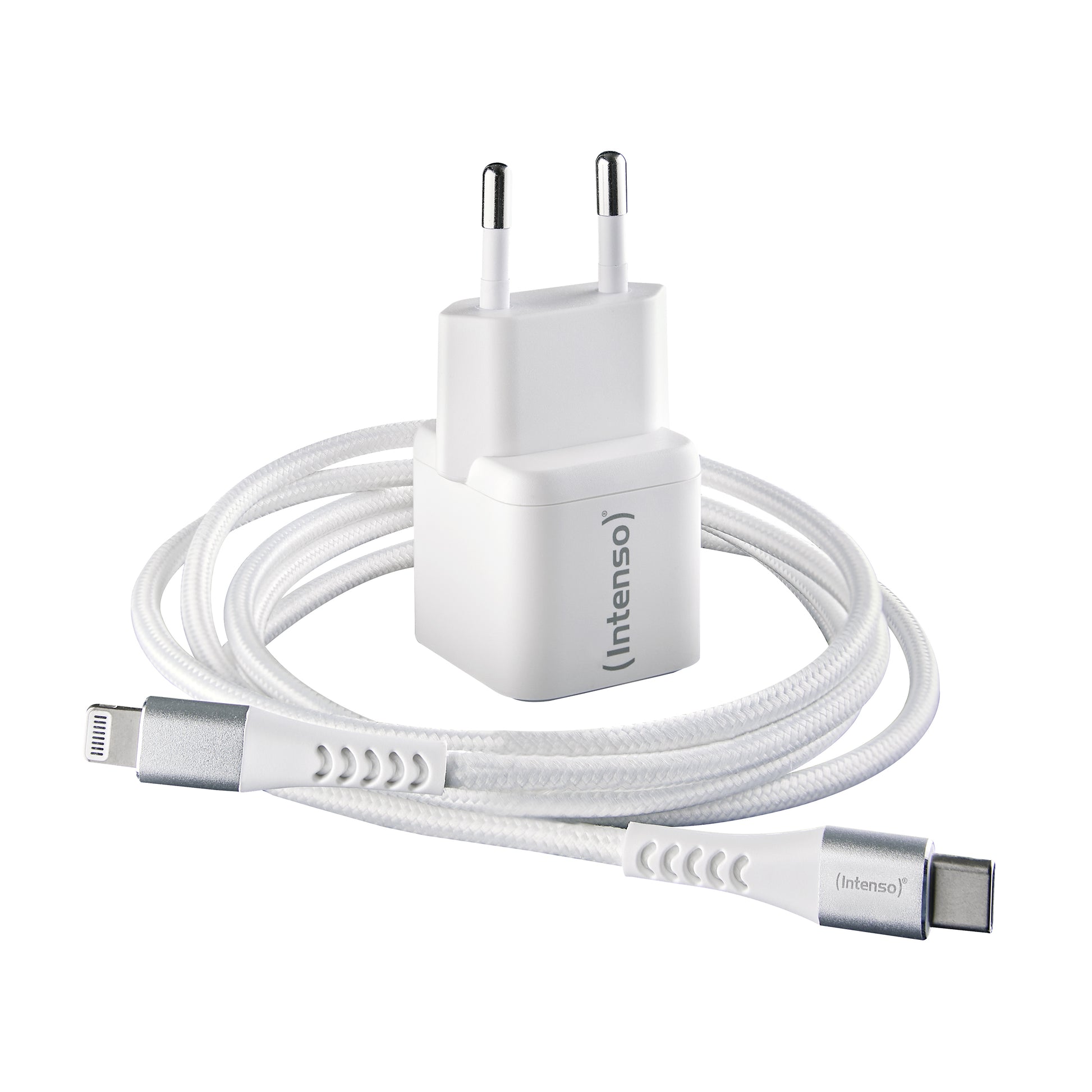 Intenso W30C USB-Ladegerät 30 W – USB-C×1 – PD, GaN – EU-Stecker (Typ C) – Weiss
