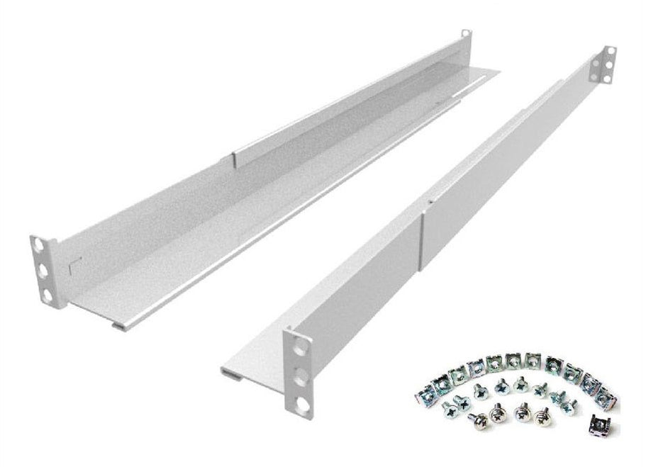 ROLINE 19" Rail Kit – 1–3 HE, 60–90 cm, für ProSecure RM, LineSecure RM, Hellgrau