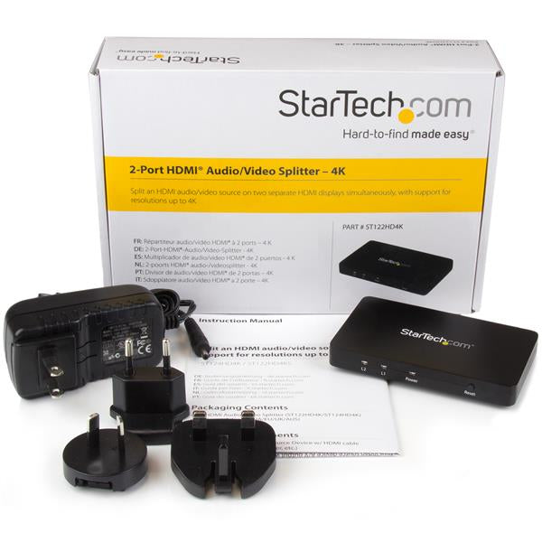 StarTech.com HDMI-Splitter 1×2, 4K