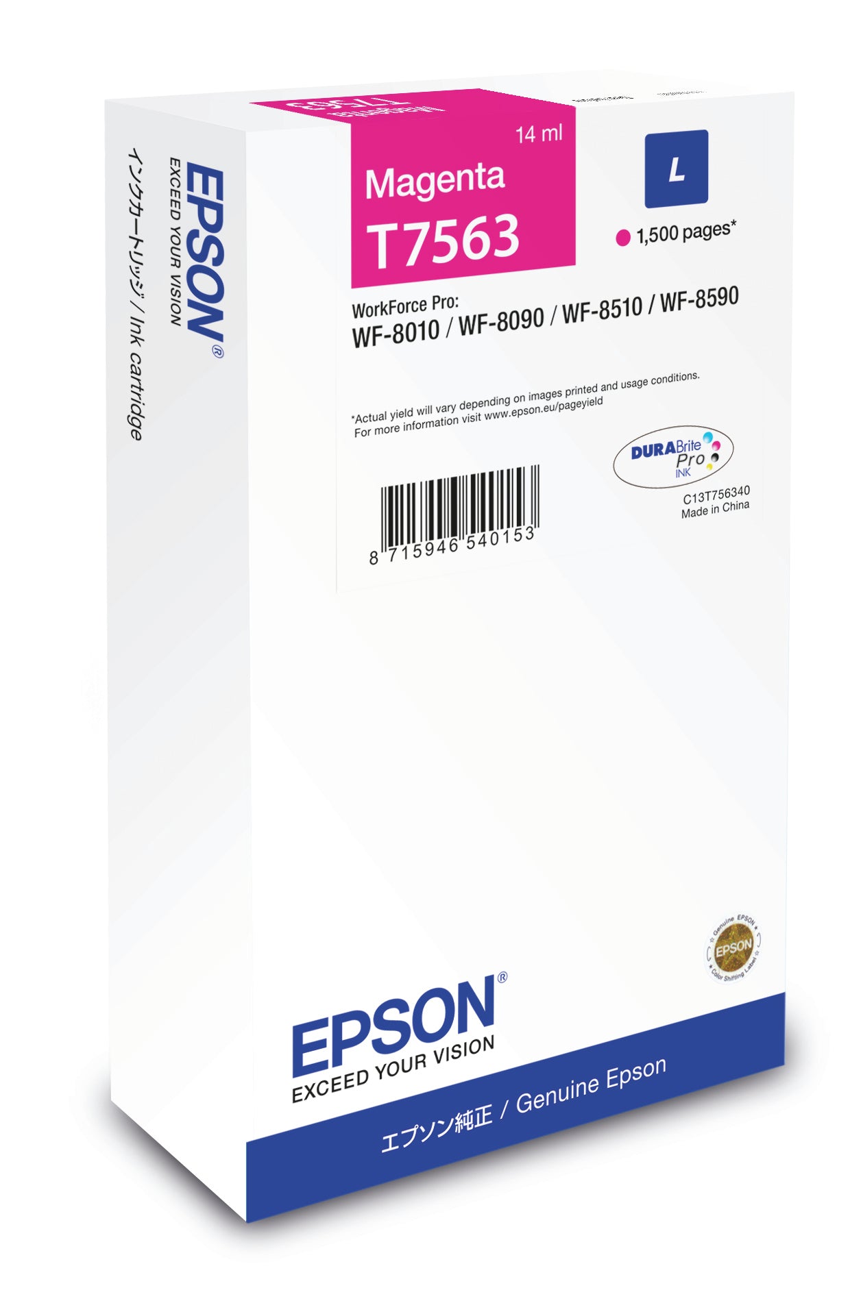 Epson Tintenpatrone L – Magenta, T7563