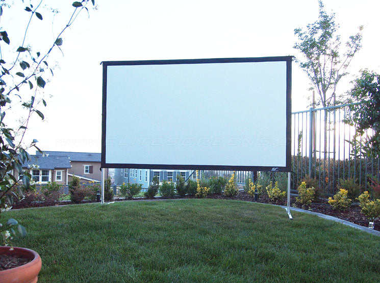Elite Screens YARD MASTER 2 – Mobile Leinwand, 16:9, 264 × 148,3 cm (120"), weiss