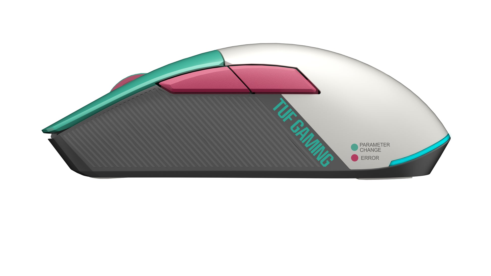 ASUS TUF Gaming Mini Hatsune Miku Edition – Gaming-Maus – Kabellos (Bluetooth/2,4 GHz), 1200 DPI, Rechts, Grün