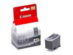 Canon Tintenpatrone PG-40BK, Schwarz – für Inkjetdrucker/Multifunktionsgeräte