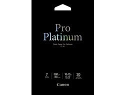 Canon Pro Platinum Fotopapier – glänzend, 100 × 150 mm, 300 g/m², 20 Blatt, einseitig – für Inkjet-Drucker
