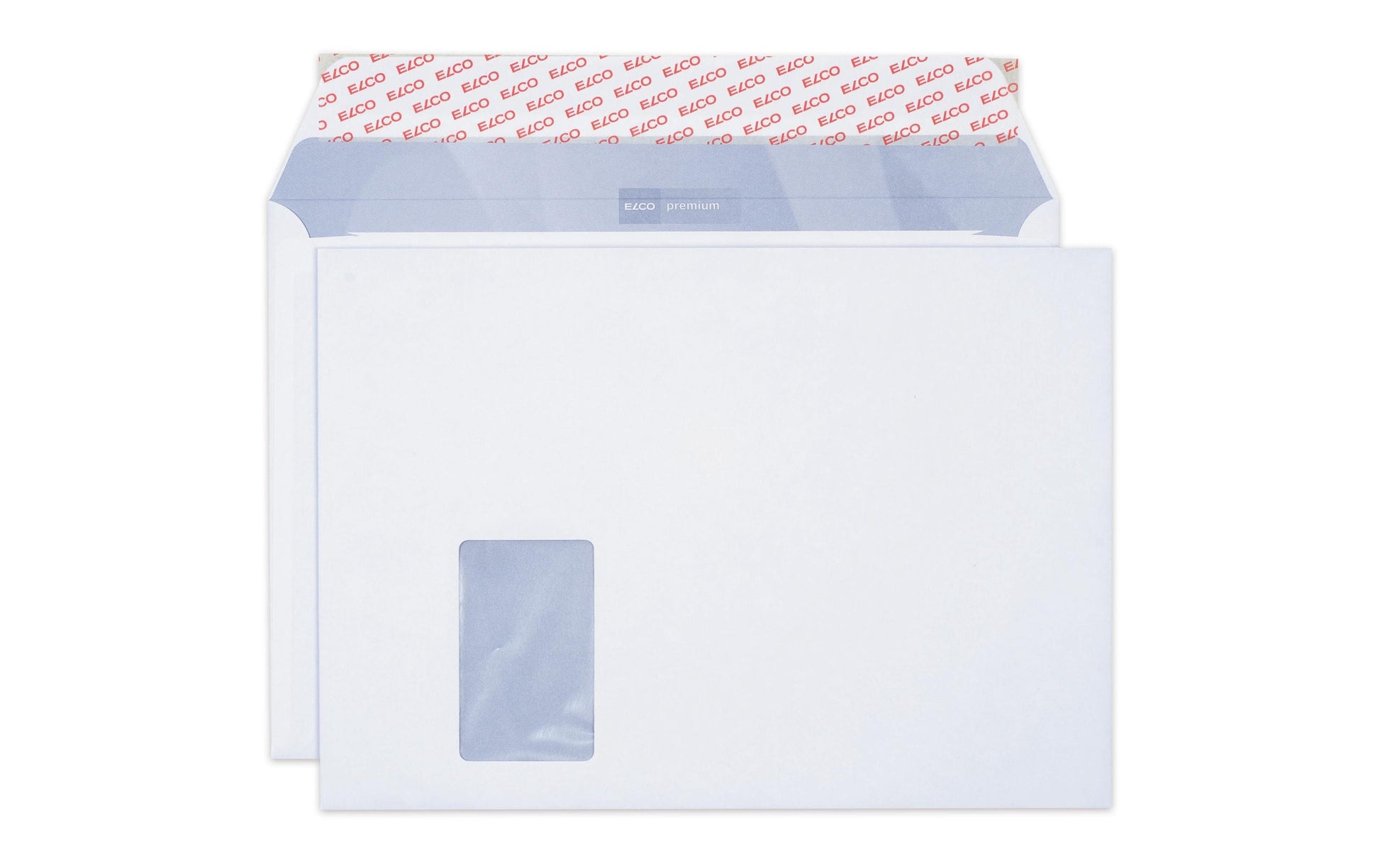Elco Couvert C4, Fenster links, Haftklebung, hochweiss, 120 g/m², mit Innendruck – 25 Stk.