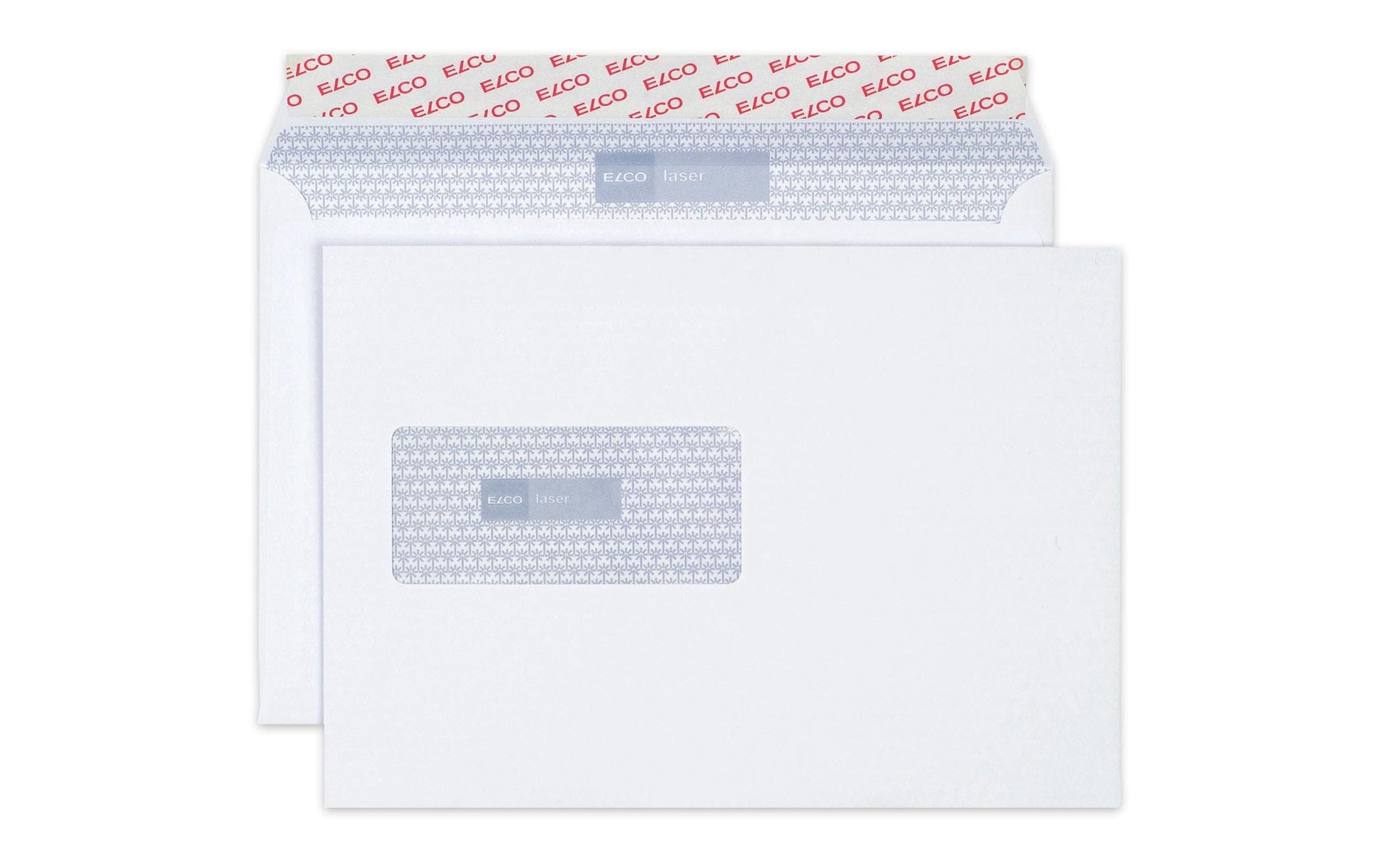Elco Couvert C5, Fenster links, Haftklebung, hochweiss, 100 g/m², mit Innendruck – 100 Stk.