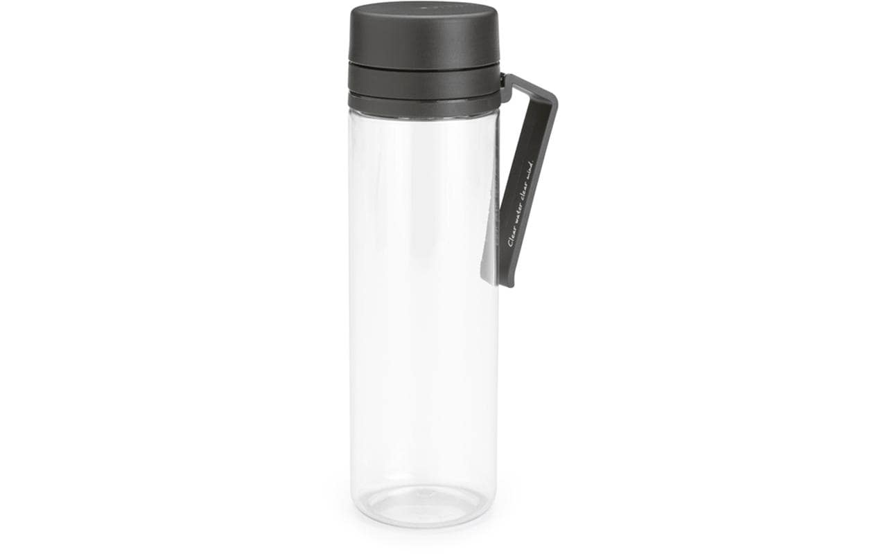 Brabantia Make & Take Trinkflasche 500 ml – Kunststoff, Schraubdeckel, Dunkelgrau