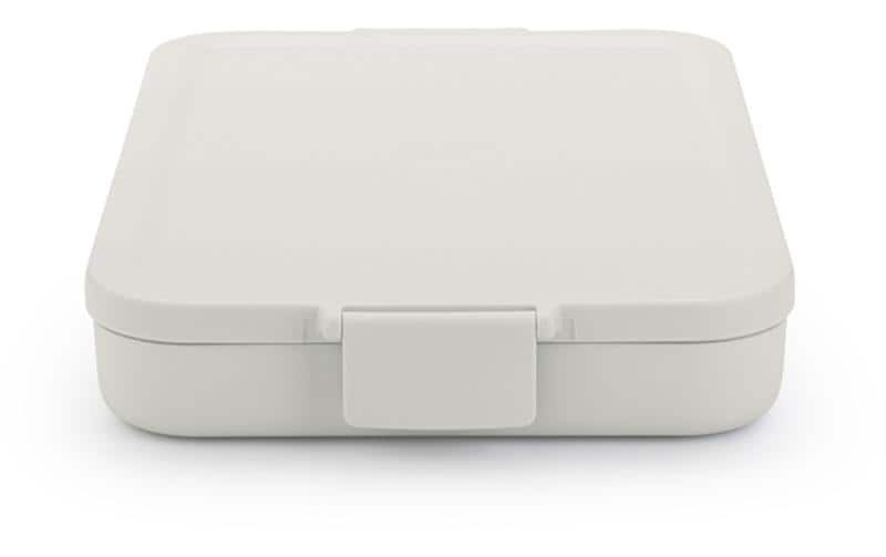 Brabantia Make & Take – Lunchbox 1,1 l, 25,5 × 16,6 × 3,7 cm, Kunststoff, Hellgrau