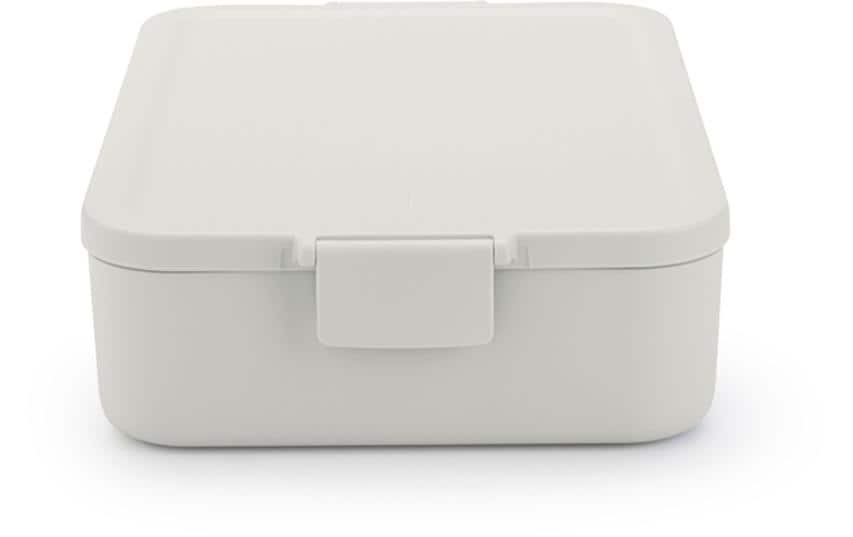 Brabantia Make & Take – Lunchbox 2 l, 25,5 × 16,7 × 6 cm, Kunststoff, Hellgrau