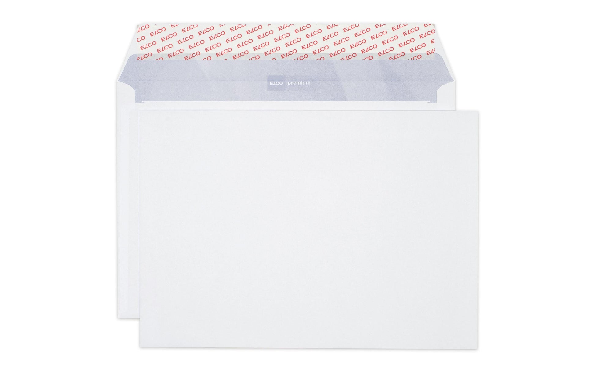 Elco Couvert C4, ohne Fenster, selbstklebend, hochweiss, 120 g/m², mit Innendruck – 25 Stk.