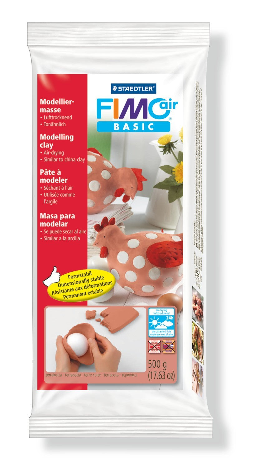 Staedtler Modelliermasse, Lufttrocknend, Terrakotta, 500 g, 1 Stk., 8100-76