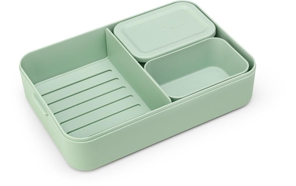 Brabantia Make & Take – Lunchbox 2 l, 25,5 × 16,7 × 6,2 cm, Kunststoff, Hellgrün