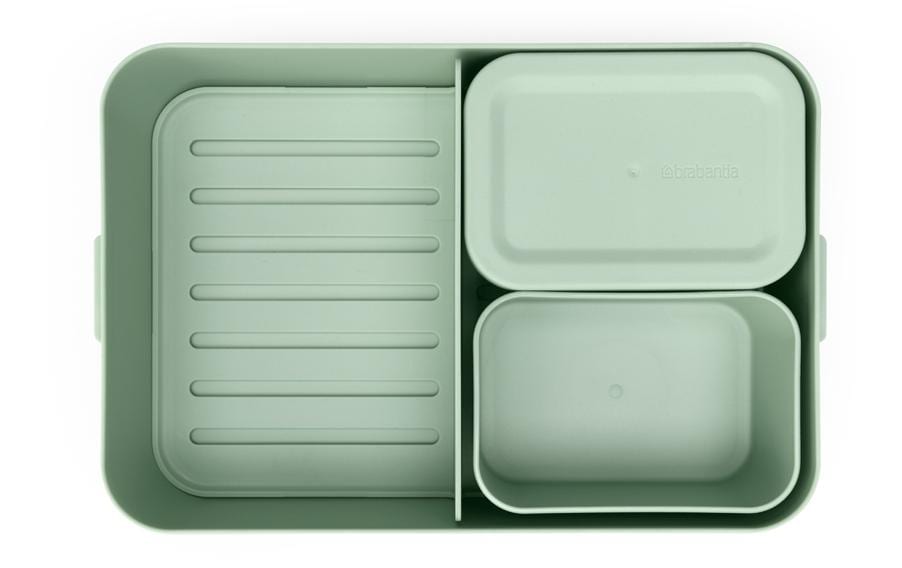 Brabantia Make & Take – Lunchbox 2 l, 25,5 × 16,7 × 6,2 cm, Kunststoff, Hellgrün