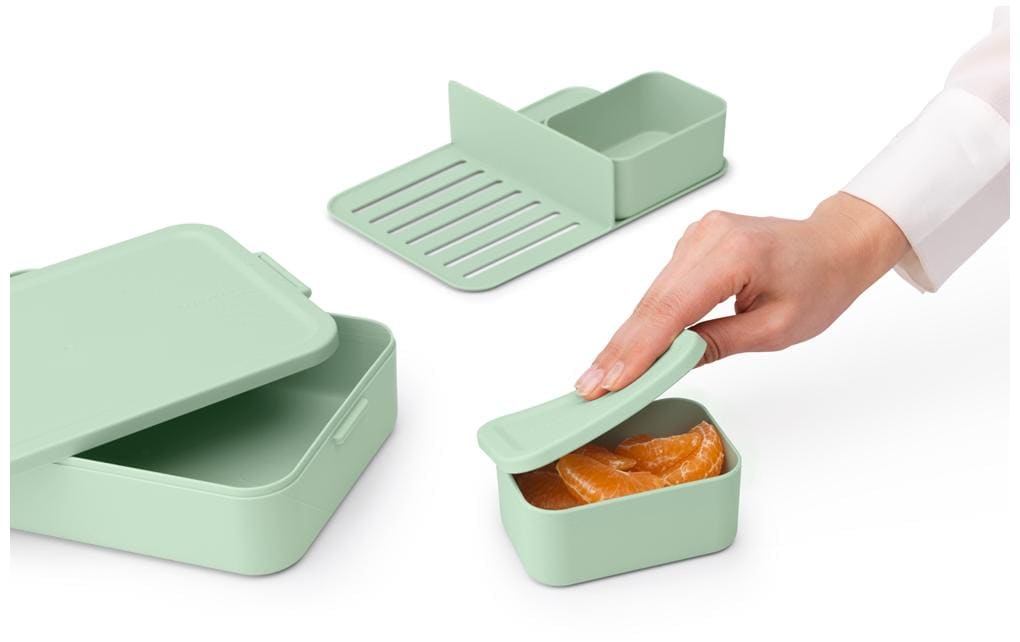 Brabantia Make & Take – Lunchbox 2 l, 25,5 × 16,7 × 6,2 cm, Kunststoff, Hellgrün