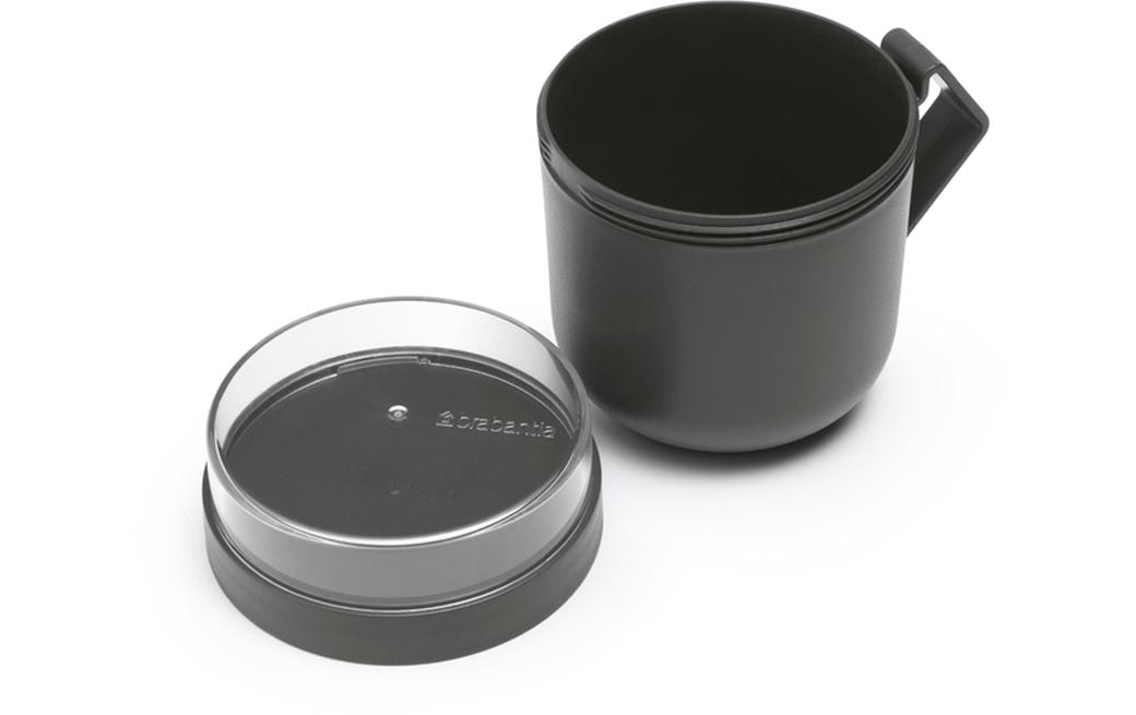 Brabantia Suppentasse Make & Take – 600 ml, Ø 11,0 cm, H 13,0 cm, Kunststoff, mit Deckel, auslaufsicher