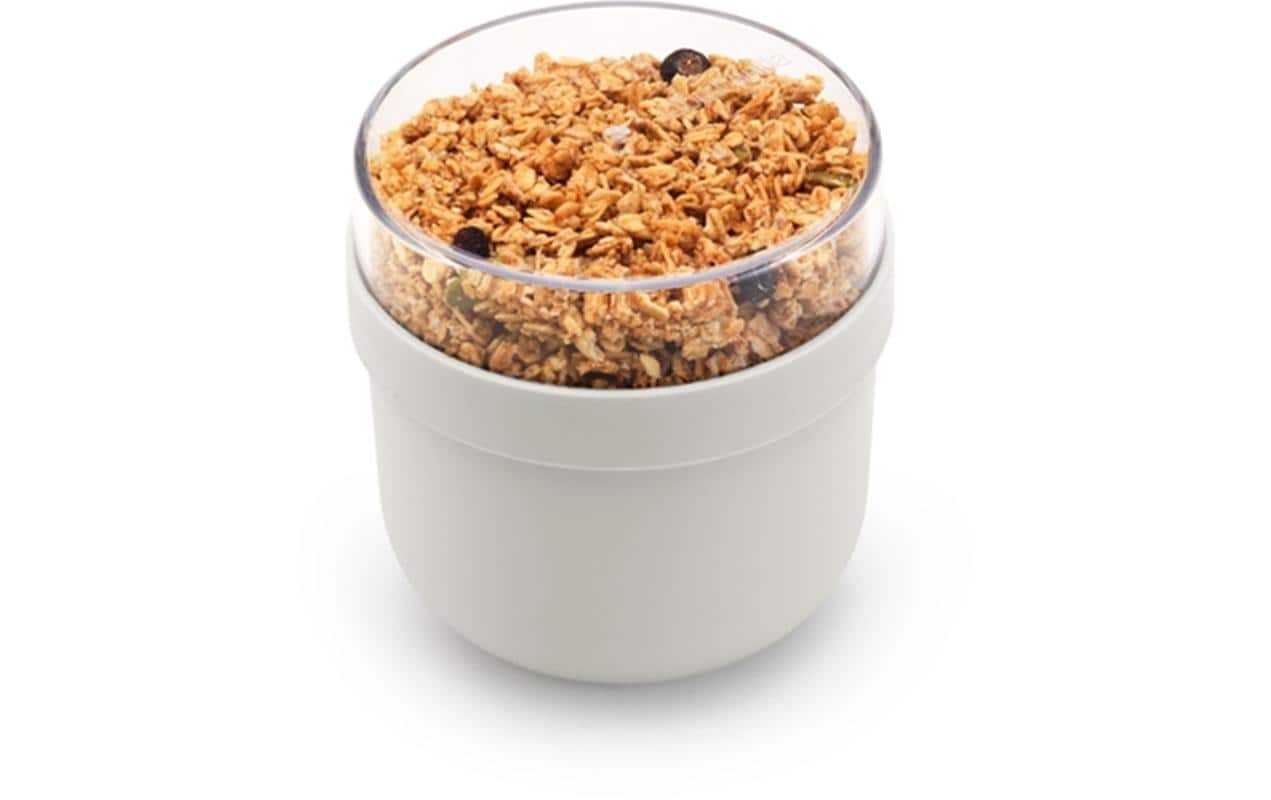 Brabantia Müeslischale Make & Take – 500 ml, Ø 11 cm, H 11,1 cm, Kunststoff, mit Deckel, spülmaschinenfest