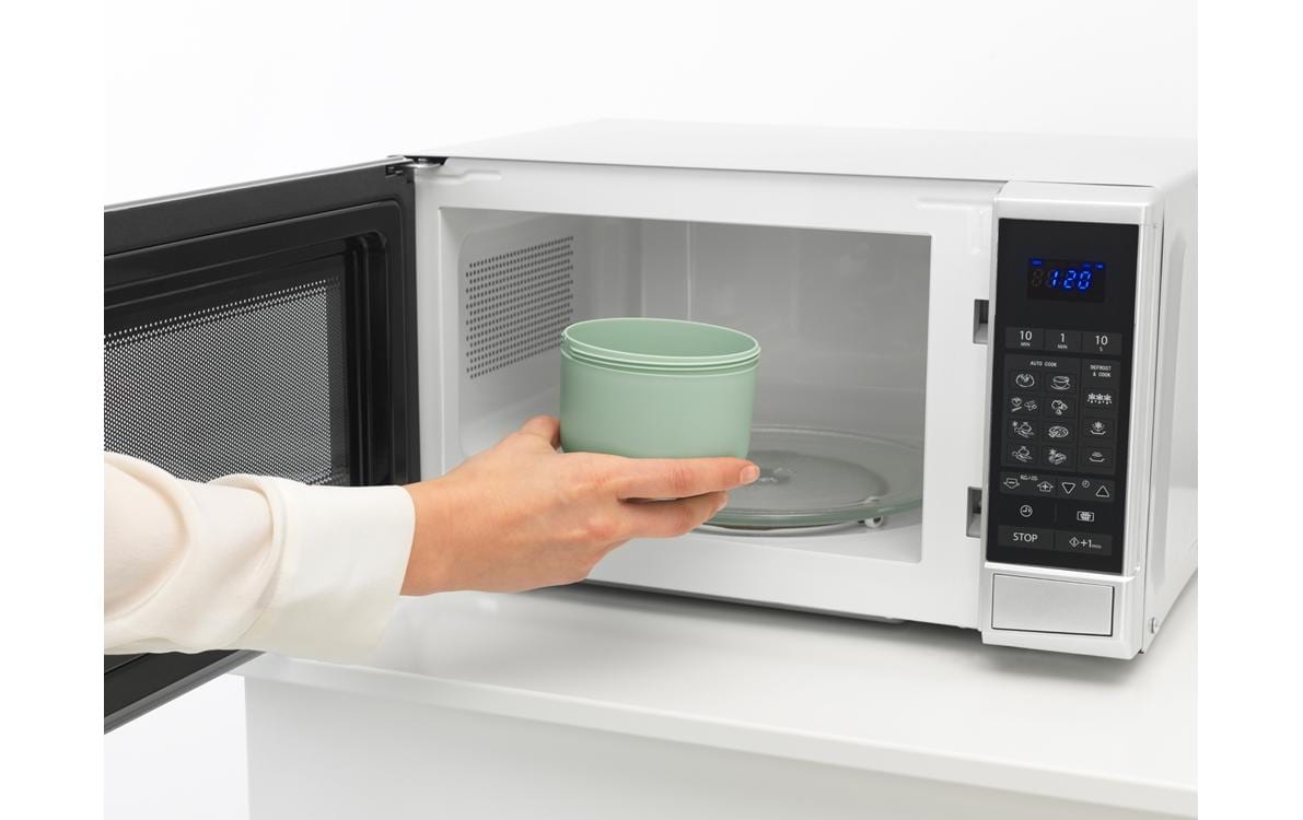 Brabantia Müeslischale Make & Take – 500 ml, Ø 11,0 cm, H 11,1 cm, Kunststoff, mit Deckel, spülmaschinenfest