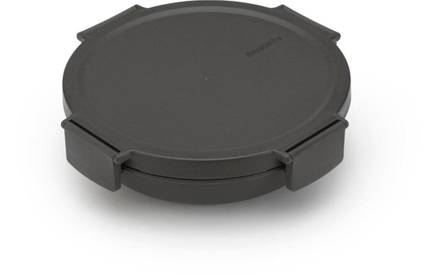 Brabantia Make & Take – Lunchbox 1 l, Ø 21,5 × 6 cm, Kunststoff, Dunkelgrau
