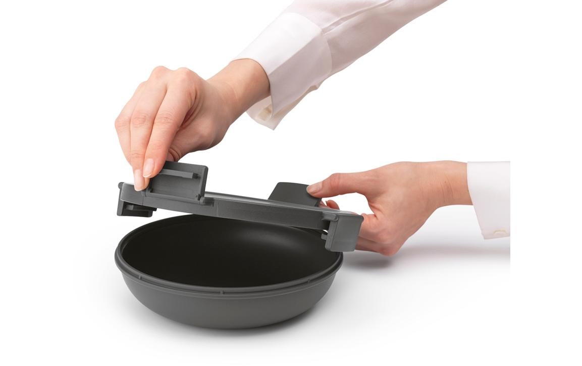 Brabantia Make & Take – Lunchbox 1 l, Ø 21,5 × 6 cm, Kunststoff, Dunkelgrau