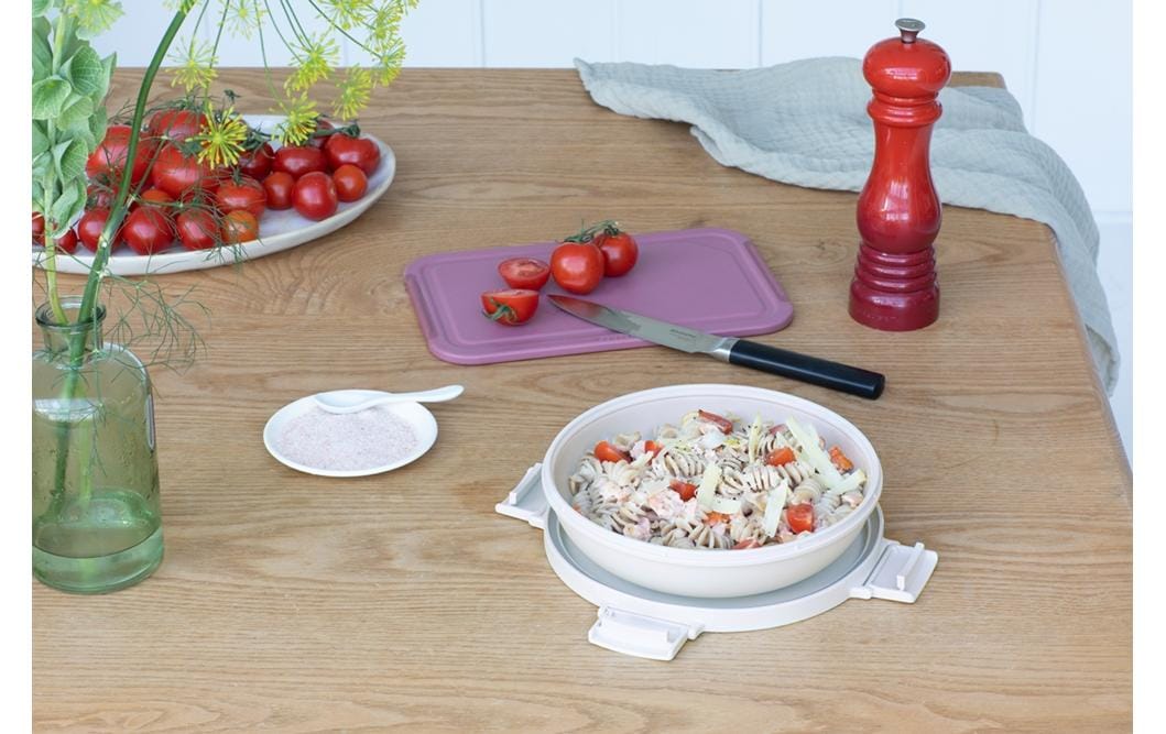 Brabantia Lunchbox 1 l, Ø 21,5 × 6 cm, Kunststoff, Hellgrau