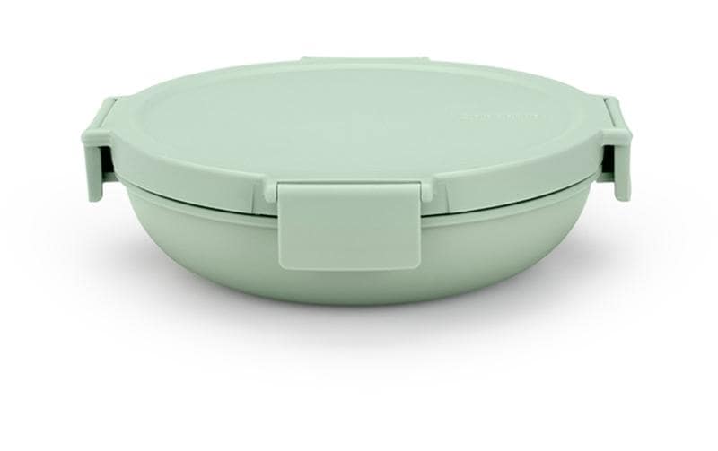 Brabantia Brotdose Make & Take – 1 l, Ø 21,5 cm, Kunststoff, mit Deckel, spülmaschinenfest, auslaufsicher