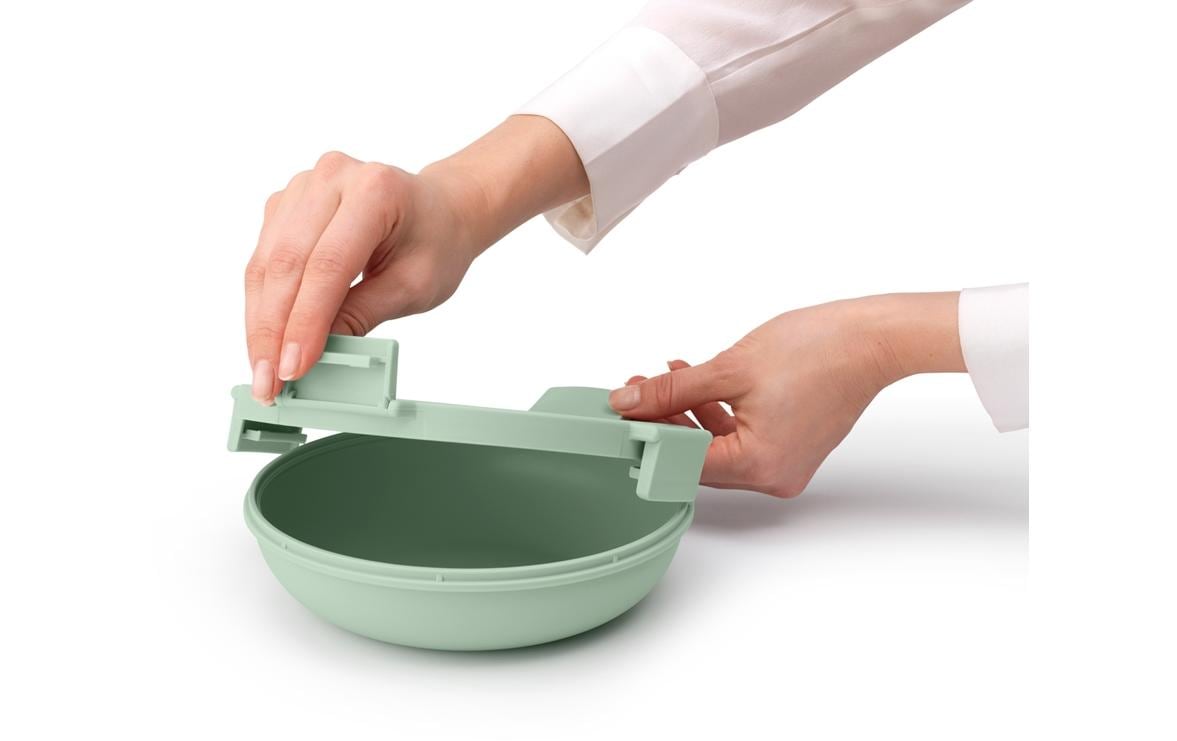 Brabantia Brotdose Make & Take – 1 l, Ø 21,5 cm, Kunststoff, mit Deckel, spülmaschinenfest, auslaufsicher