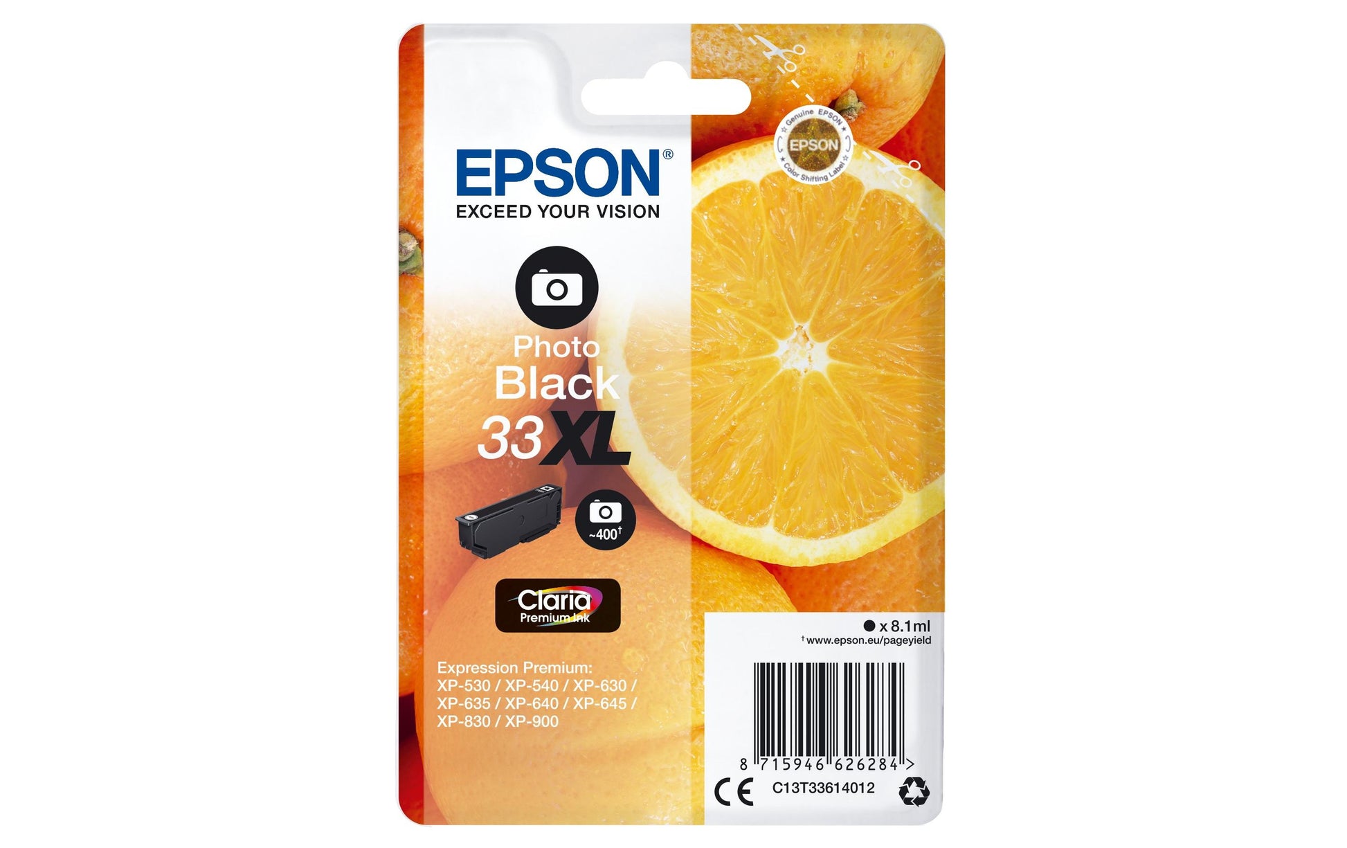 Epson Tintenpatrone 33XL, Schwarz, 530 Seiten – für 33XL