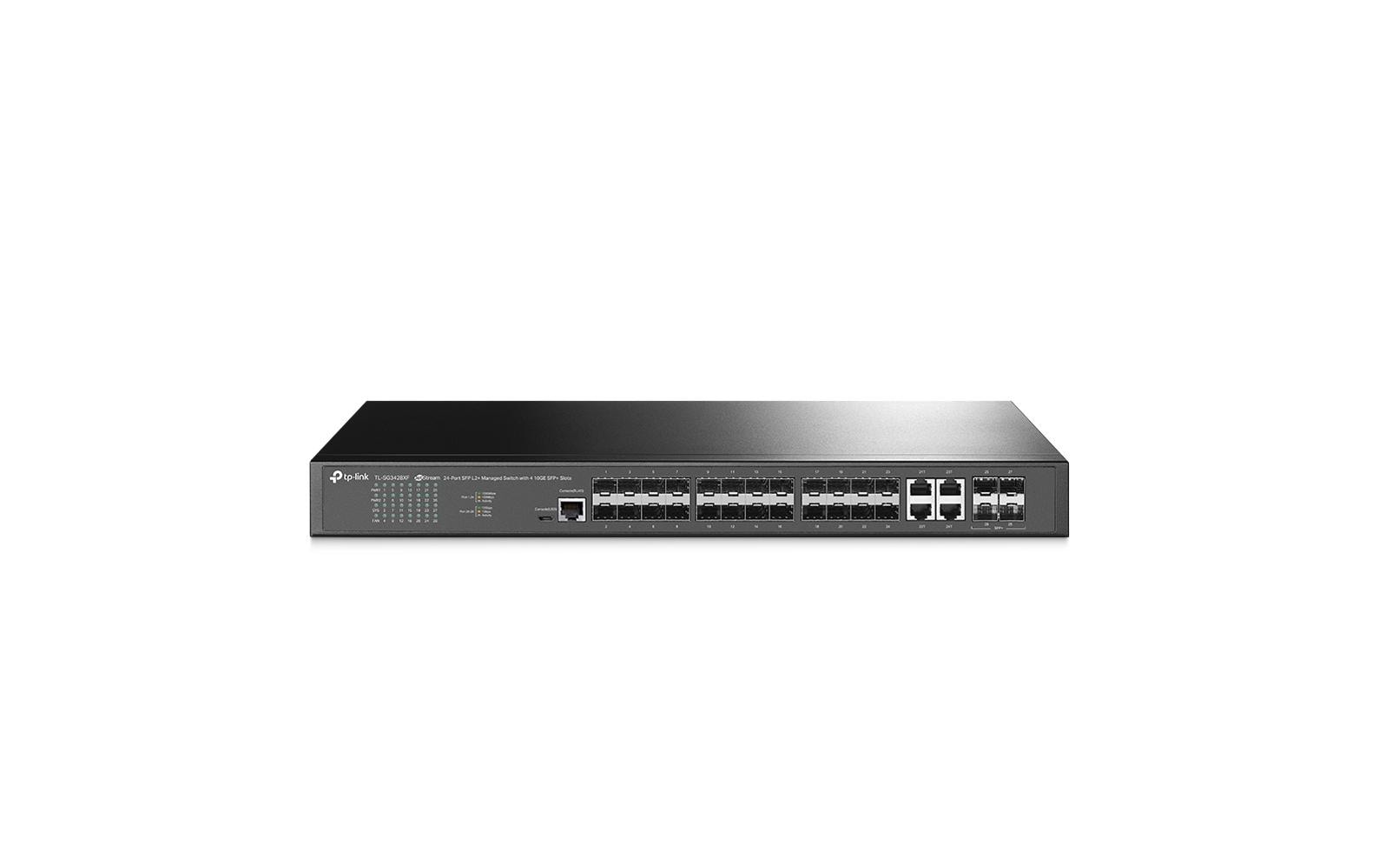 TP-Link SG3428XF – Managed Switch – 24×GbE, 4×10G SFP+, L2+, 1U