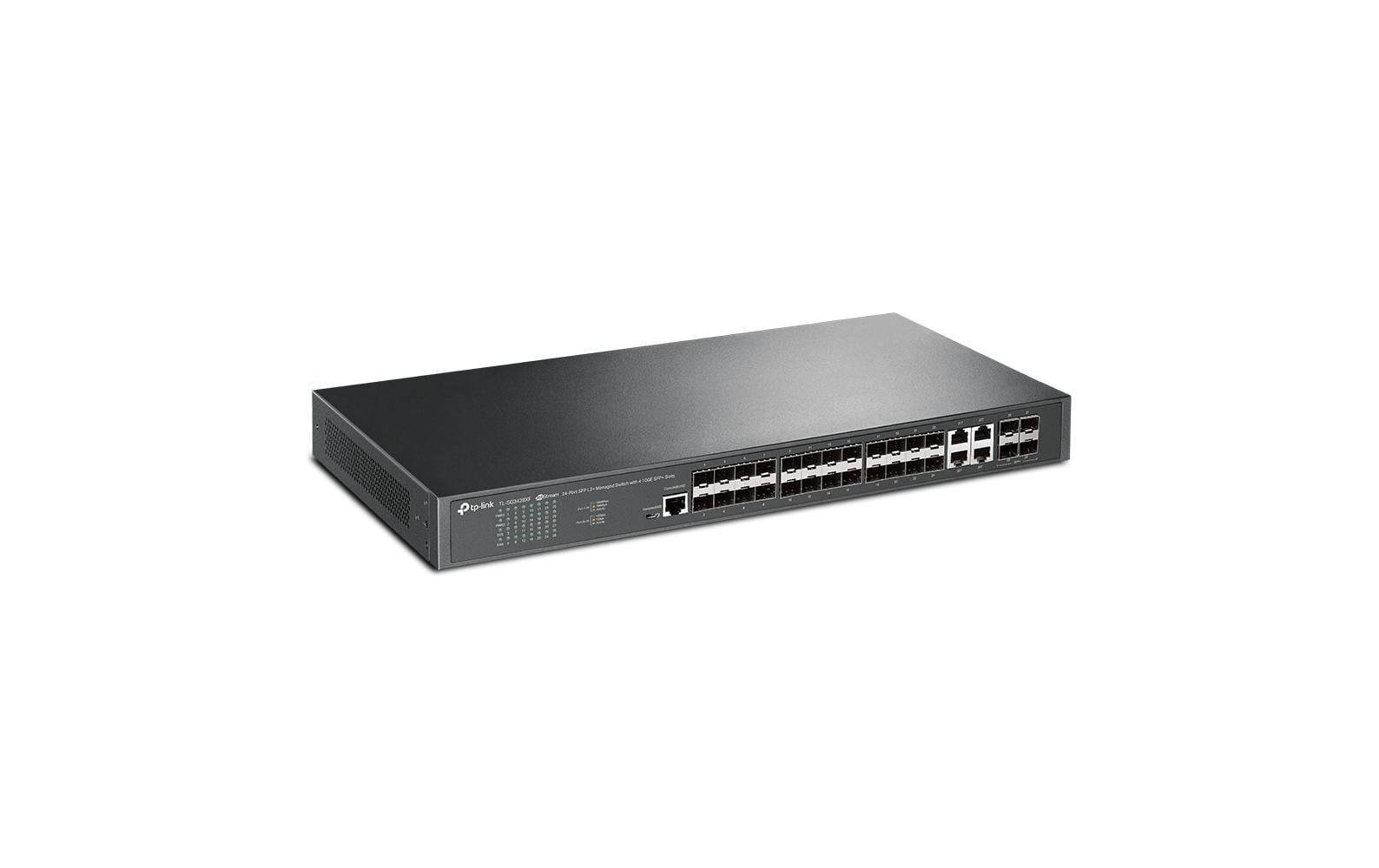 TP-Link SG3428XF – Managed Switch – 24×GbE, 4×10G SFP+, L2+, 1U