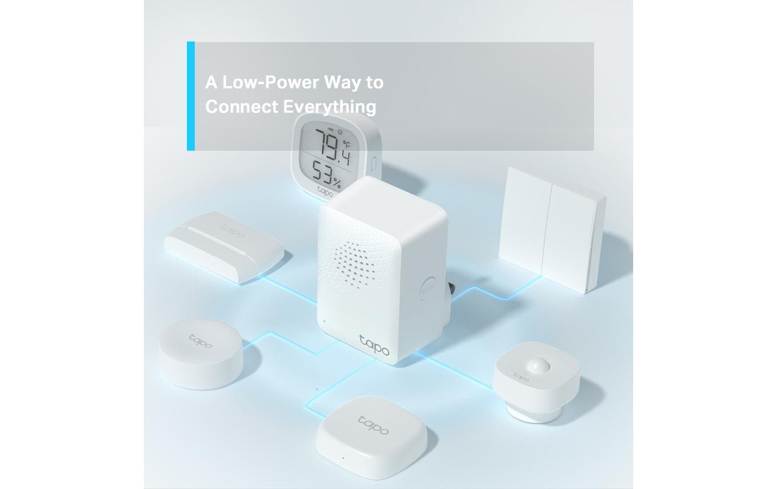 TP-Link Tapo Fernbedienung – Alarm, für WLAN, 868,0 MHz, weiss, H100