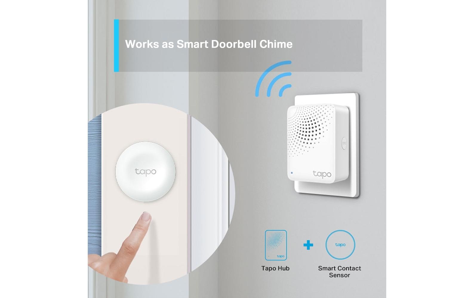 TP-Link Tapo Fernbedienung – Alarm, für WLAN, 868,0 MHz, weiss, H100